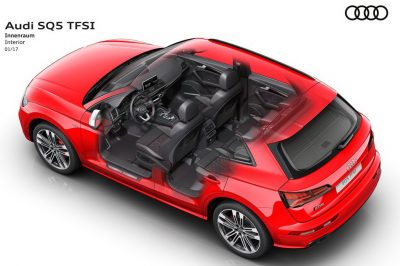 Audi SQ5 3.0 TFSI The quattro permanent all-wheel drive contributes to the sporty handling