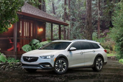 Buick Regal TourX- Rides higher than its Sportback counterpart, enabling greater capability.