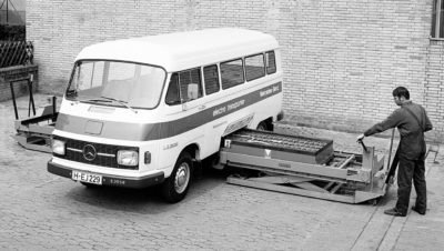 Mercedes debuted an electric van 45 years ago