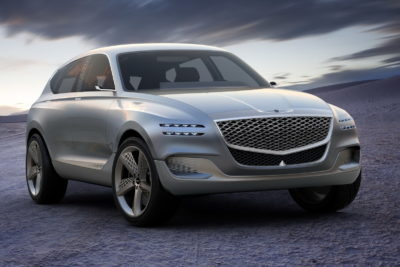 Genesis GV80 Concept- The new fuel cell concept SUV continues to build on the global brand’s expressive and refined ‘Athletic Elegance’ design direction.