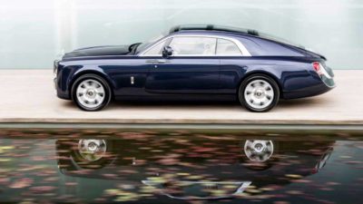Rolls-Royce Sweptail-Presenting the car to the media at the 2017 Concorso d’Eleganza at Villa d’Este