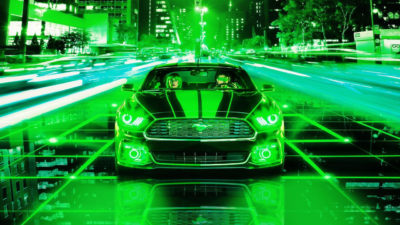 TRON-Inspired ‘Green Machine’ Hits the Streets