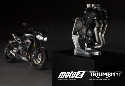 “ไทรอัมพ์ มอเตอร์ไซเคิลส์” ผลิตเครื่องยนต์ลุย Moto2TM ประจำฤดูกาล 2019
