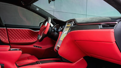 T Sportline offers a full leather and carbon fiber interior for the Model S and Model X.