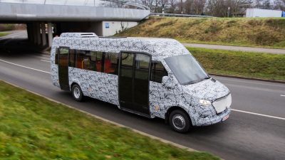 Mercedes-Benz minibus camouflaged prototypes