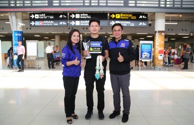 ยามาฮ่า ต้อนรับฮีโร่นักบิดไทย แสตมป์ – อภิวัฒน์ กลับเมืองไทย หลังคว้าอันดับ 3 ศึกชิงแชมป์โลกรายการ CEV Moto3