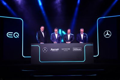 Mercedes-Benz strengthens EQ presence by setting up charging stations nationwide with 3 leading hotel groups