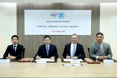 WHAUP and ZF Lemforder Sign the agreement to Install Solar Rooftop