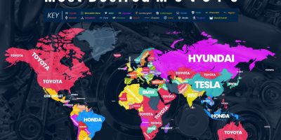 See the most Googled car brands for each country