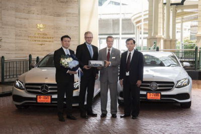 Mercedes-Benz delivers Mercedes-Benz E 220 d Sport LOCAL PRODUCTION to accommodate Guests of Sheraton Grande Sukhumvit Hotel in Bangkok