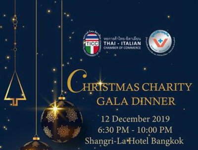 หอการค้าไทย-อิตาเลียน ชวนคุณมาร่วมฉลองเทศกาลแห่งความสุขครั้งยิ่งใหญ่ ในงาน “Christmas Charity Gala Dinner” ครั้งที่ 10