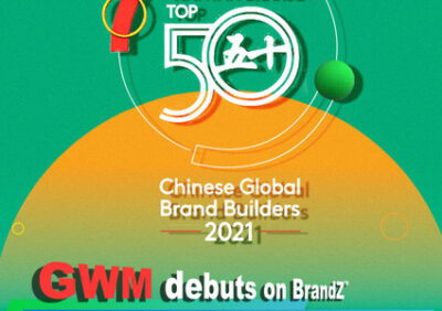 GWM ติดอันดับท็อป 50 แบรนด์จีนระดับโลกประจำปี 2021 จากการจัดอันดับโดย BrandZ™