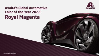 แอ็กซอลตา ประกาศเทรนด์สีรถยนต์ปี 2022 ได้แก่ สีรอยัล มาเจนต้า (Royal Magenta)