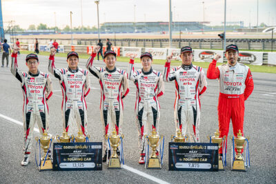 Toyota Gazoo Racing Team Thailand ฟอร์มแรง เปิดฤดูกาลมาราธอนทางเรียบ 7 ชม. “RAAT Thailand Endurance International Championship 2023” ดันนักแข่งรุ่นใหม่ เรียงแถวขึ้นโพเดียมอันดับ 2 และ 3 ไปแบบสุดมันส์ที่บุรีรัมย์
